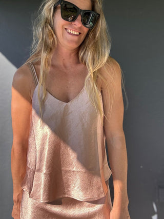 Satin Sweetheart Cami Top - The Salty BabeTop