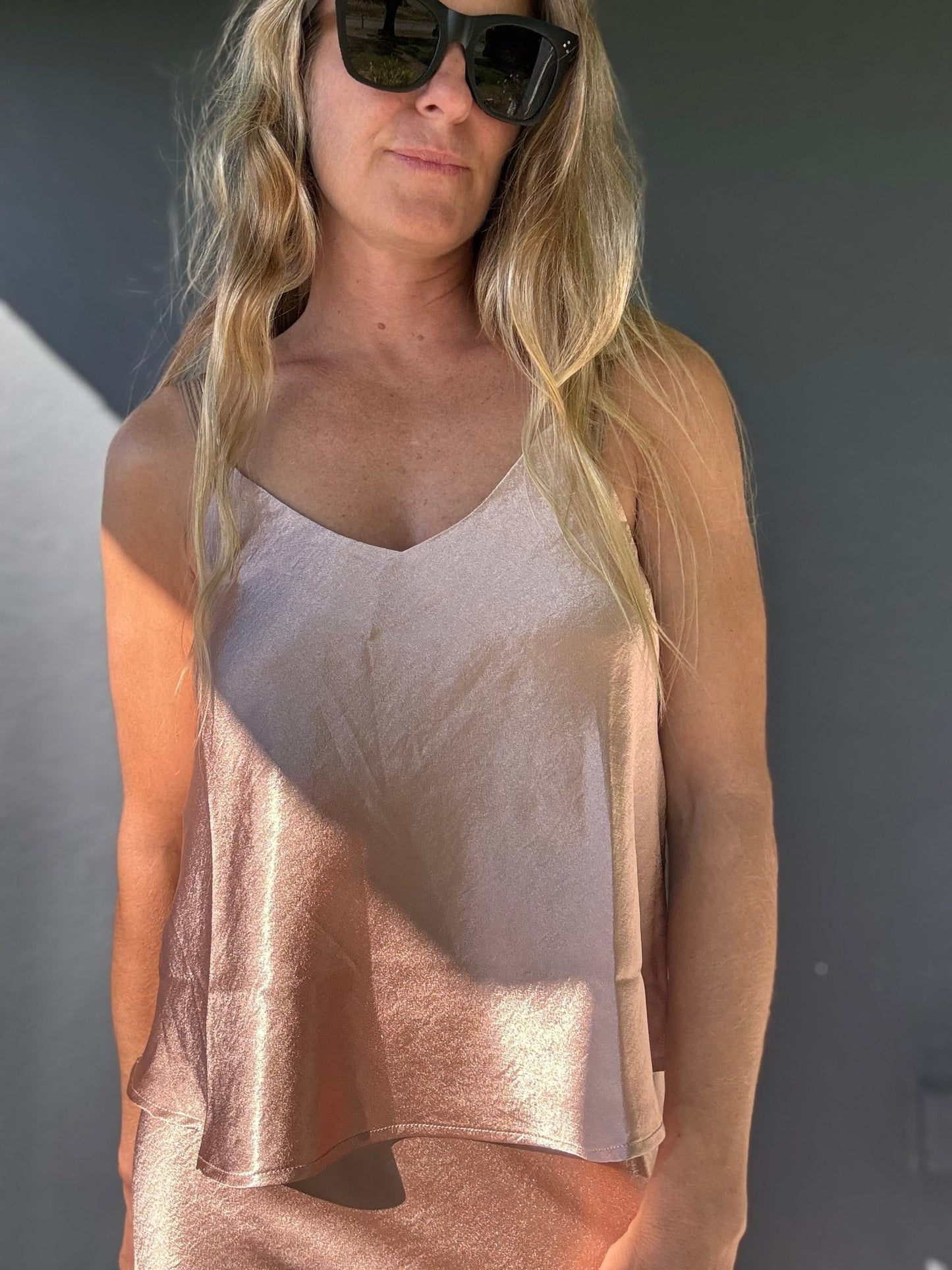 Satin Sweetheart Cami Top - The Salty BabeTop