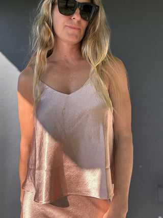 Satin Sweetheart Cami Top - The Salty BabeTop