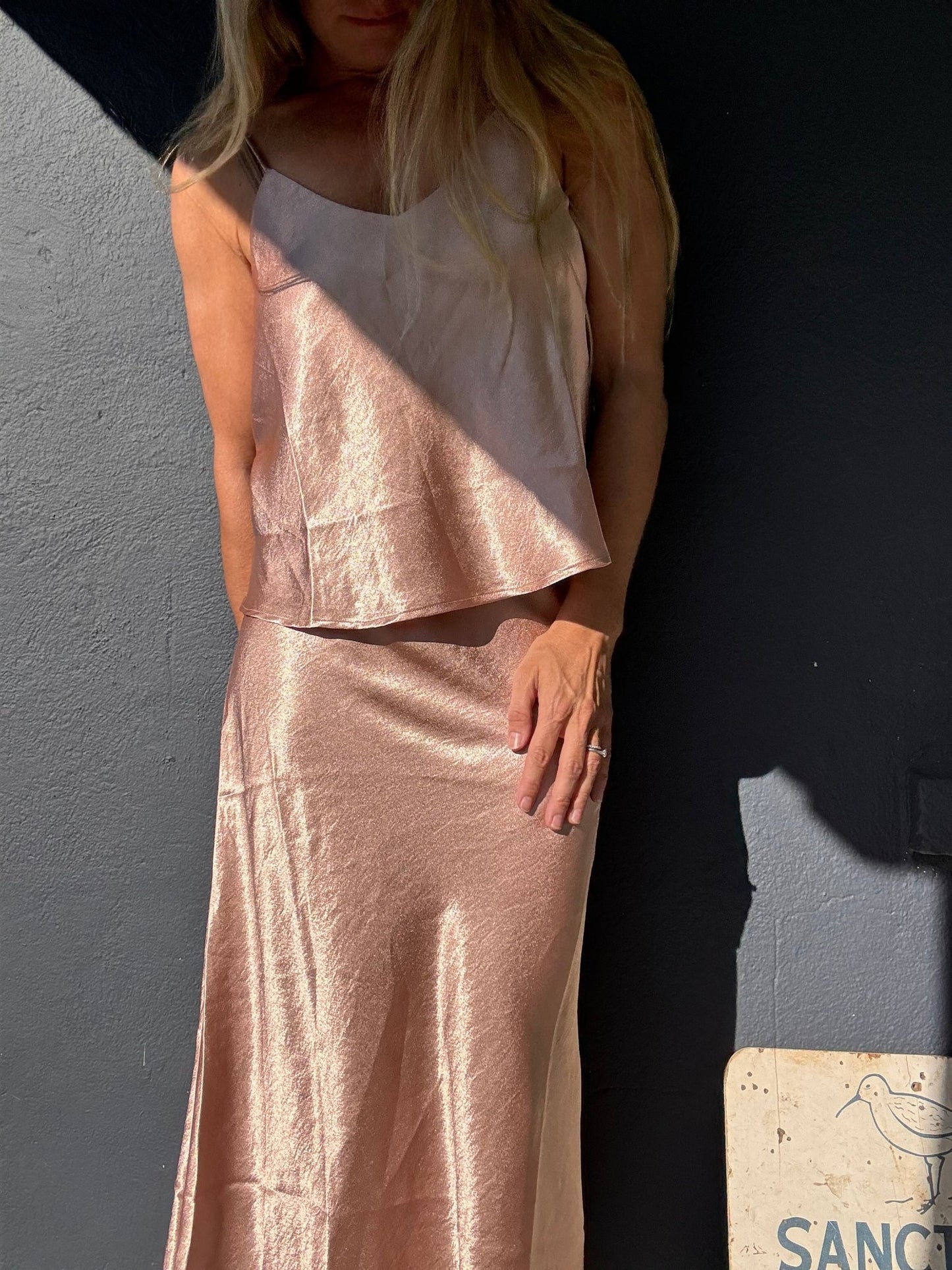 Satin Sweetheart Midi Skirt - The Salty BabeSkirts