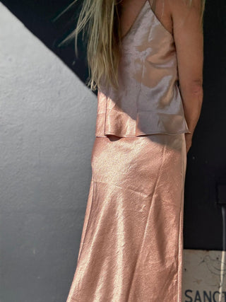 Satin Sweetheart Midi Skirt - The Salty BabeSkirts