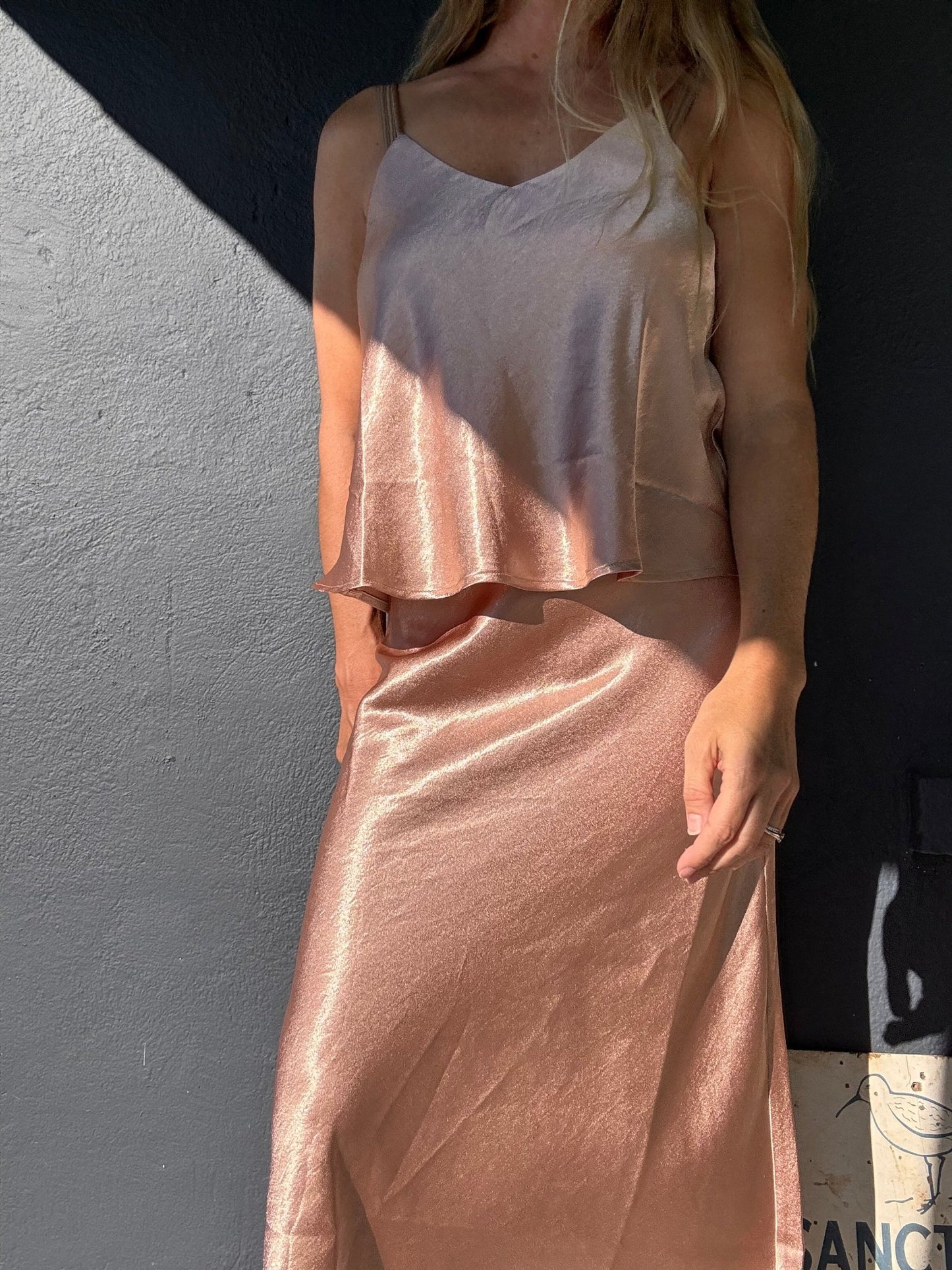 Satin Sweetheart Midi Skirt - The Salty BabeSkirts