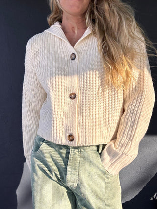 Say 'Hello' Buttoned Long Sleeve Top - The Salty Babe