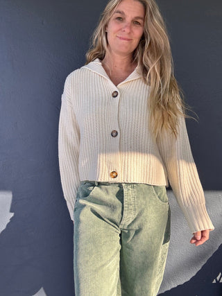 Say 'Hello' Buttoned Long Sleeve Top - The Salty Babe