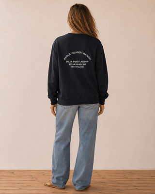 SB Flagship Boyfriend Sweatshirt — Black Sands - The Salty BabeSweatshirt