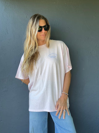 SB Flagship Oversized Tee-Pink/Blue - The Salty BabeGraphic Tee Shirts