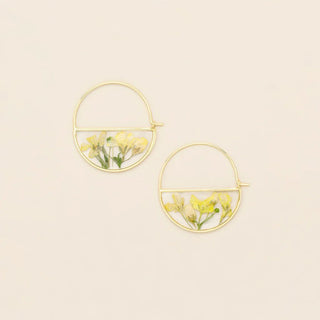 SCOUT Pressed Flower Hoop Earring - The Salty BabeEarrings