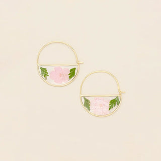 SCOUT Pressed Flower Hoop Earring - The Salty BabeEarrings