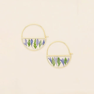 SCOUT Pressed Flower Hoop Earring - The Salty BabeEarrings