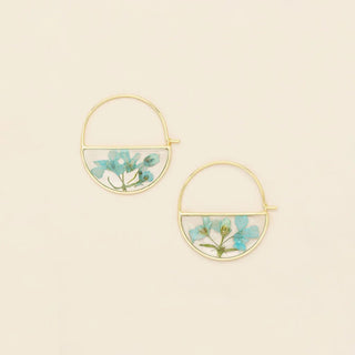 SCOUT Pressed Flower Hoop Earring - The Salty BabeEarrings