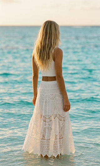 Sea Lace Maxi Skirt - The Salty BabeSkirts