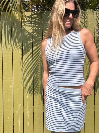 Seabreeze Stripe Mini Skirt - The Salty BabeSkirts