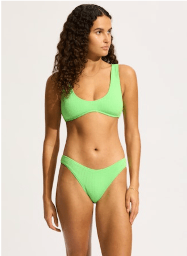 SEAFOLLY Sea Dive Multi Fit Longline Bikini Top - Summer Green - The Salty BabeSwim Tops