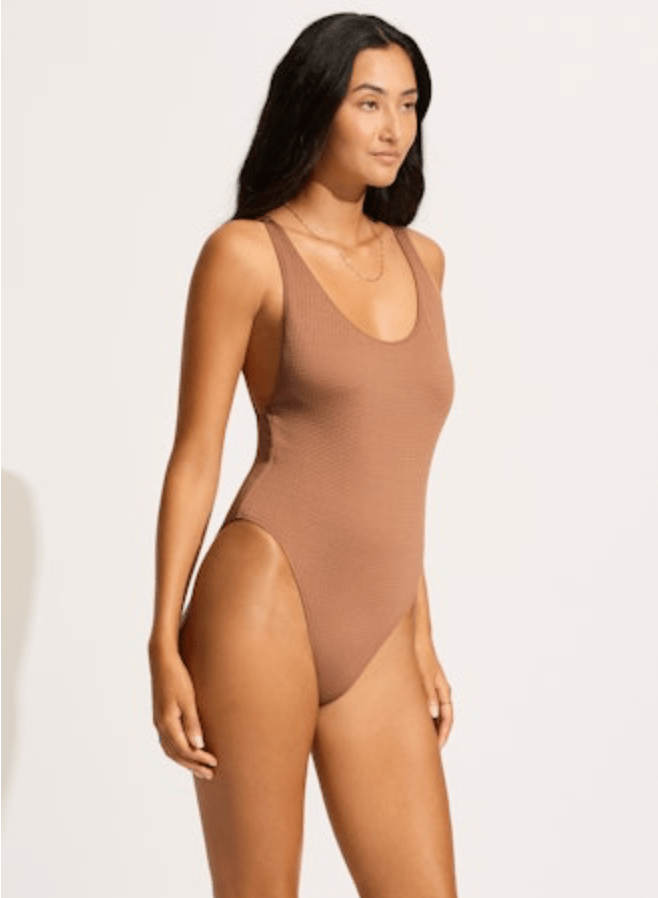 SEAFOLLY Sea Dive Retro One Piece - Bronze - The Salty BabeOne Piece Swimsuits