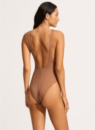 SEAFOLLY Sea Dive Retro One Piece - Bronze - The Salty BabeOne Piece Swimsuits