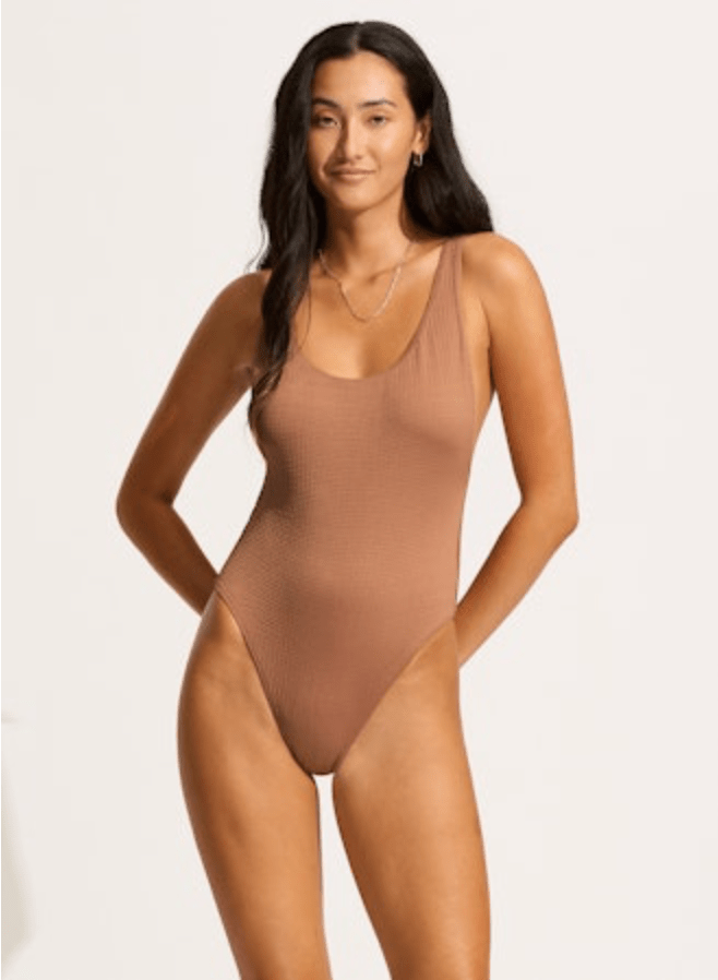 SEAFOLLY Sea Dive Retro One Piece - Bronze - The Salty BabeOne Piece Swimsuits