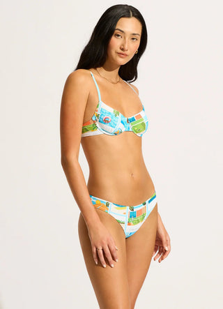 SEAFOLLY Sunset Hipster Bikini Bottom - Turquoise - The Salty BabeSwim Bottoms