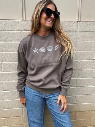 Seashell Crew Sweatshirt - The Salty BabeSweatshirt
