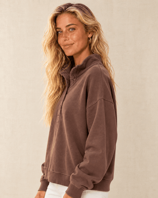 Seaside Button Front Sweatshirt | The Salty Babe