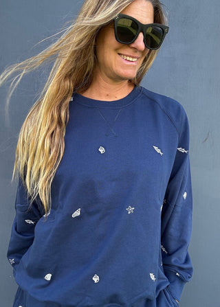 Seaside Stitches Sweatshirt - The Salty BabeSweatshirt