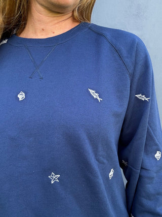 Seaside Stitches Sweatshirt - The Salty BabeSweatshirt