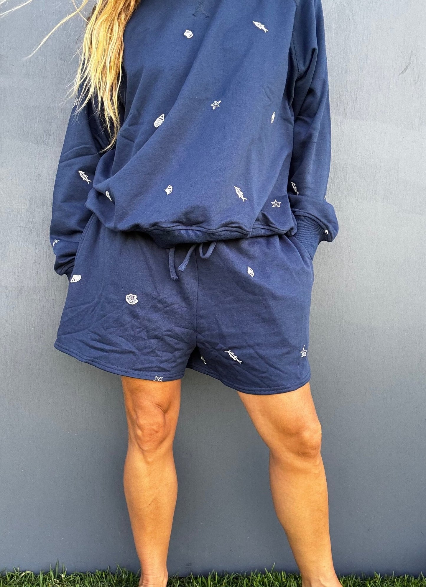 Seaside Stitches Sweatshorts - The Salty BabeShorts