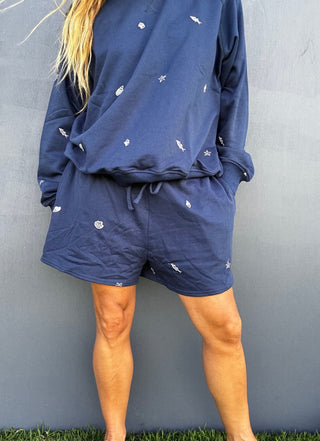 Seaside Stitches Sweatshorts - The Salty BabeShorts