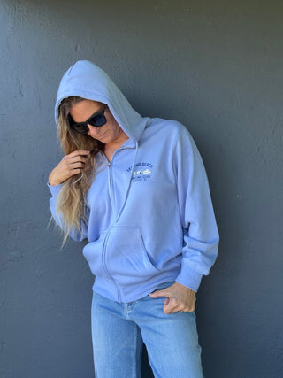 Second Beach Shelling Club Zip Hooded Sweatshirt - The Salty BabeFleece Tops