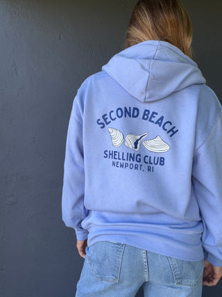 Second Beach Shelling Club Zip Hooded Sweatshirt - The Salty BabeFleece Tops