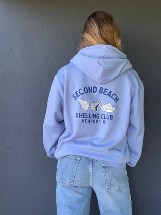 Second Beach Shelling Club Zip Hooded Sweatshirt - The Salty BabeFleece Tops