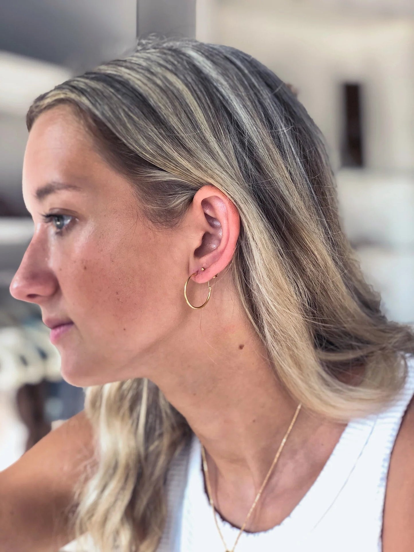 SG 20mm Endless Hoop Earring - GF - The Salty BabeJewelry