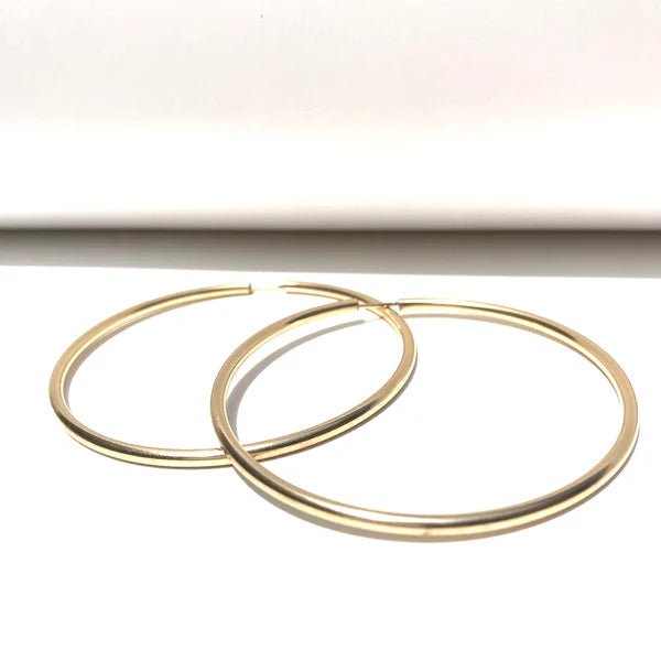SG 30mm Thin Endless Hoop Earrings - The Salty BabeJewelry