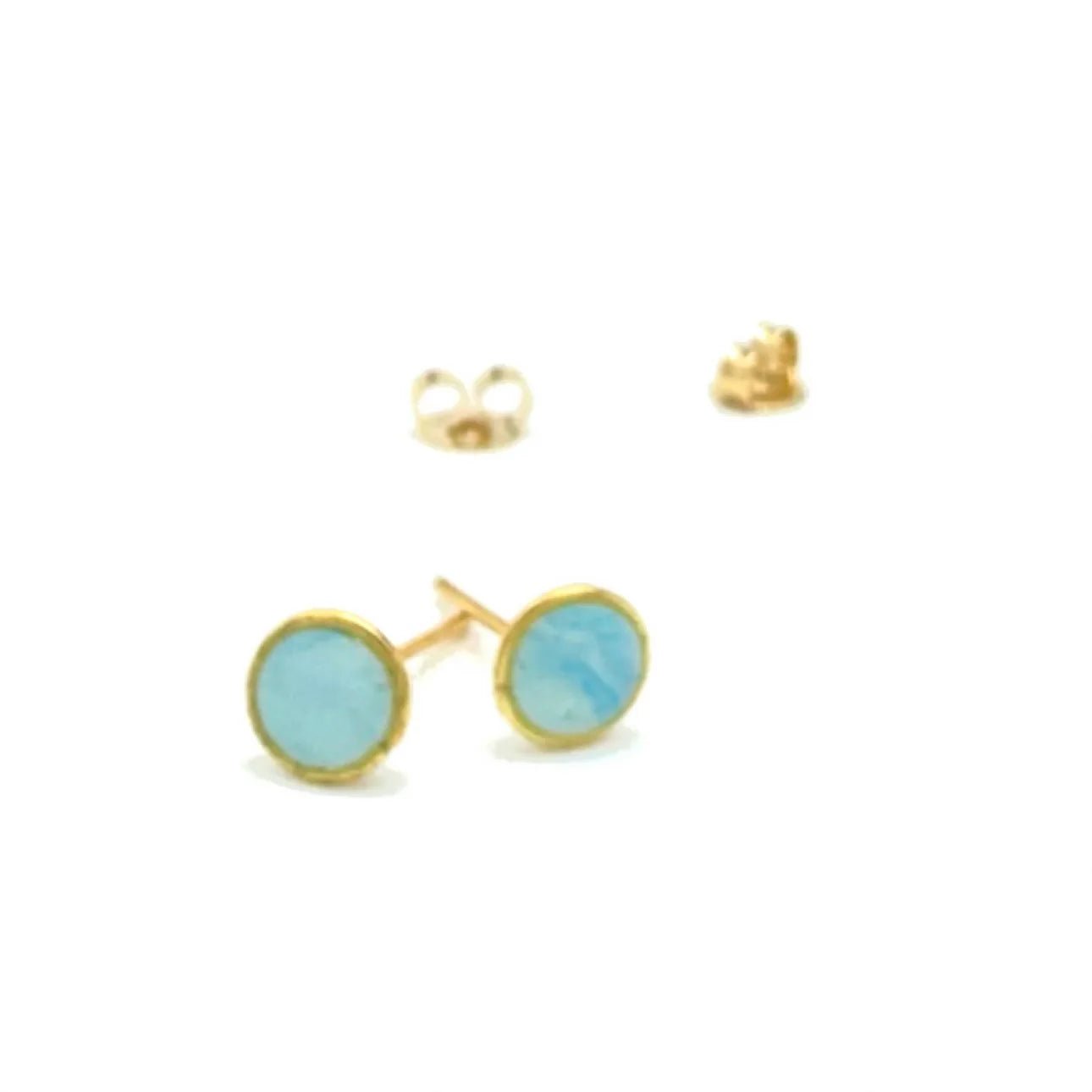 SG Circle Post Earring - Turq - The Salty BabeEarrings