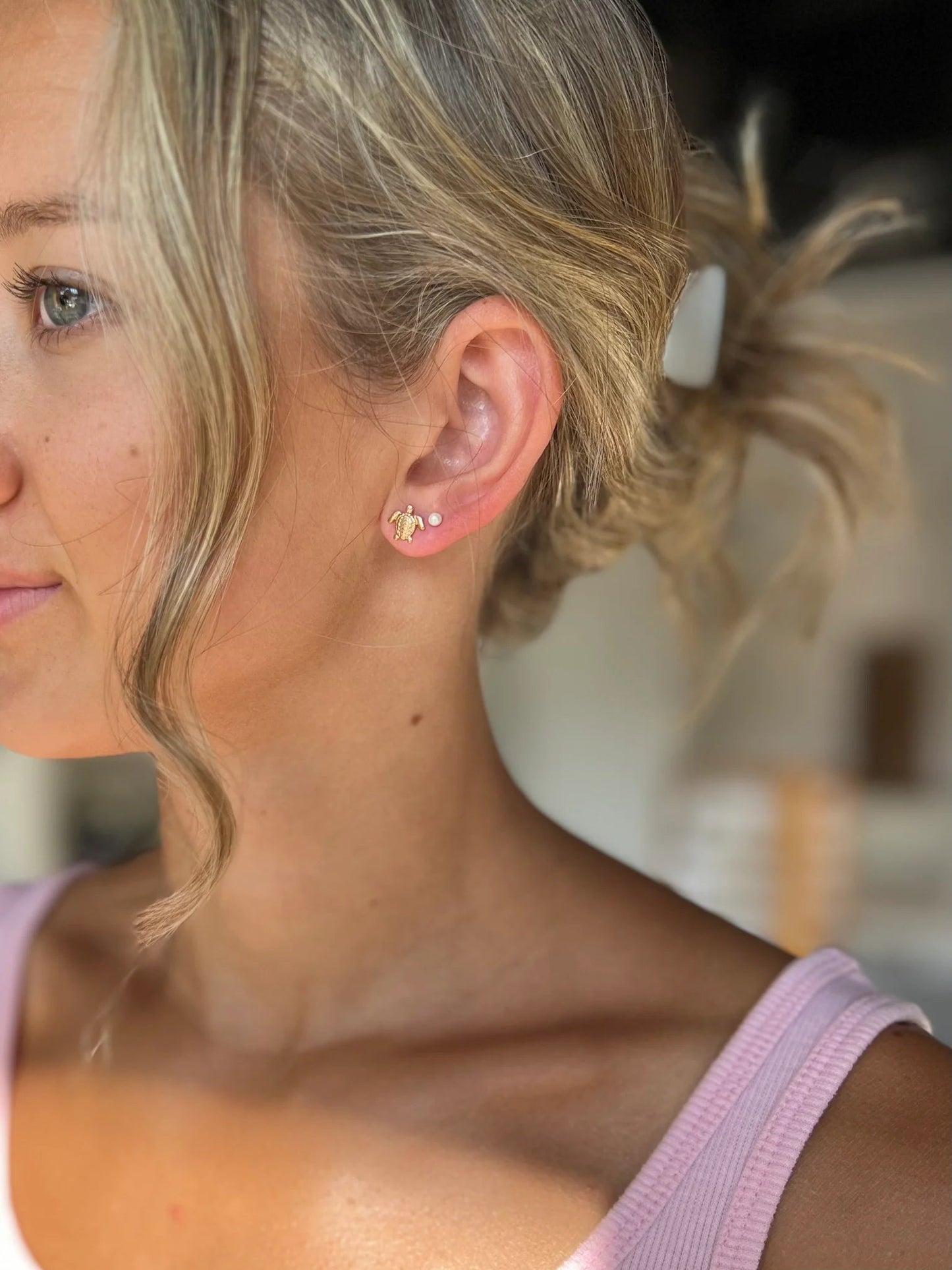 SG Sea Turtle post - The Salty BabeJewelry