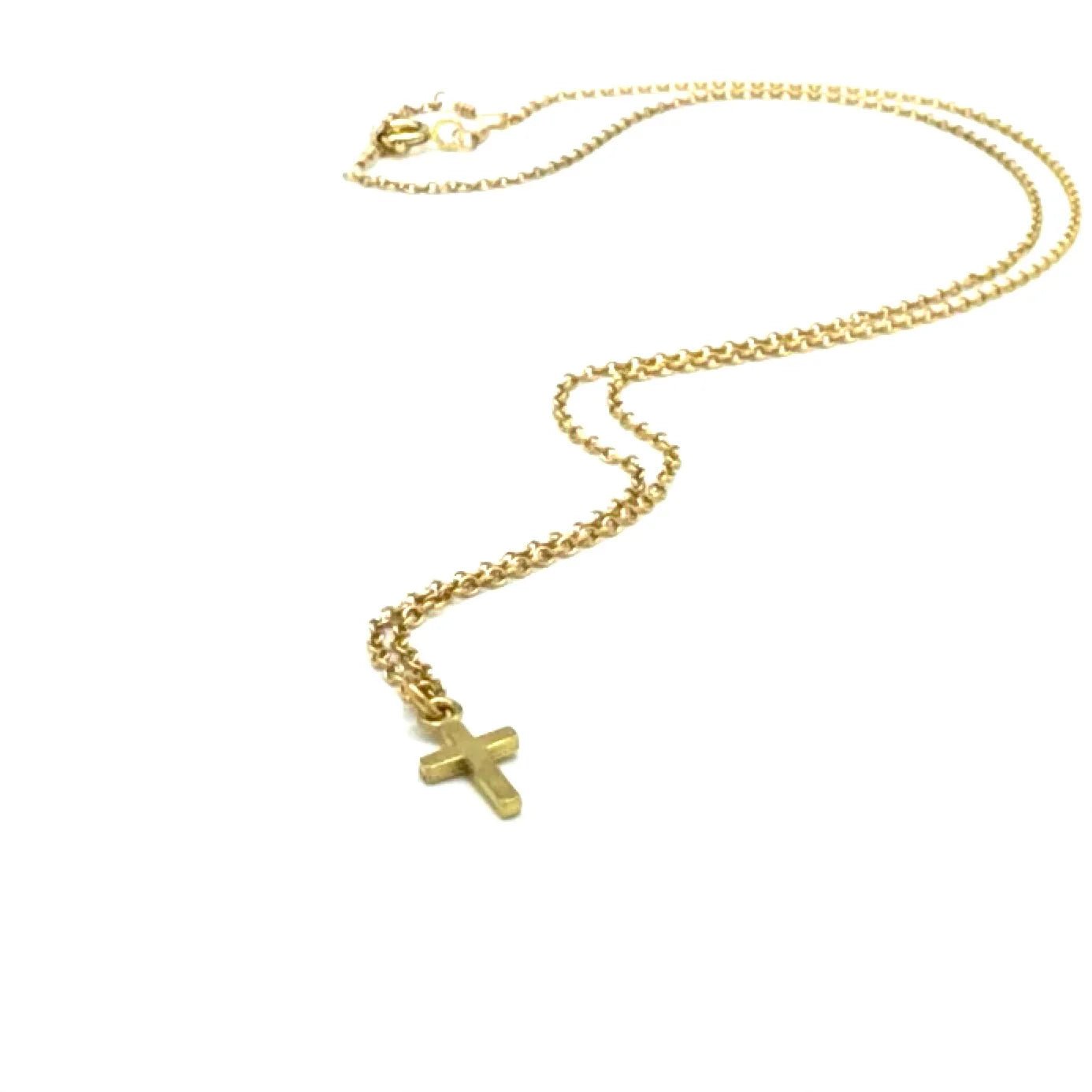 SG Tiny Cross Gold Necklace - The Salty BabeJewelry