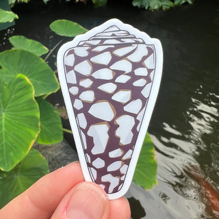 Shelloha Treasures Shelloha Stickers in Marbled Cone | The Salty Babe
