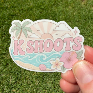 Shelloha Treasures Shelloha Stickers in K Shoots | The Salty Babe