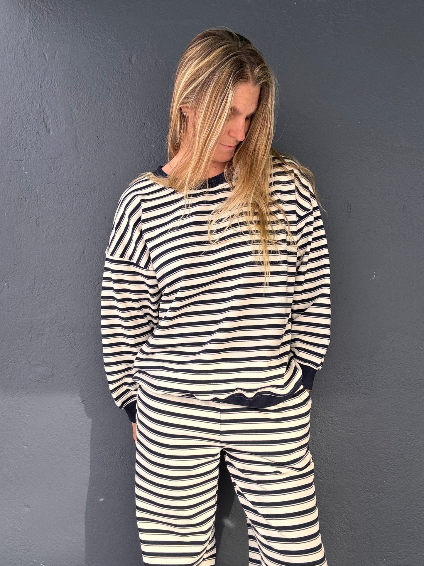 Shoreline Stripes Sweatshirt - The Salty BabeSweatshirt