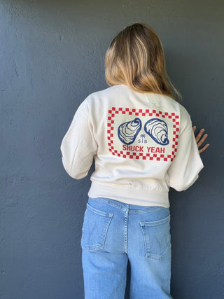 Shucks Yeah Crew Sweatshirt - The Salty BabeFleece Tops