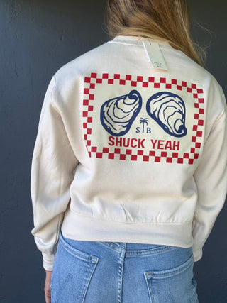 Shucks Yeah Crew Sweatshirt - The Salty BabeFleece Tops