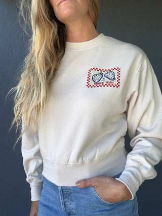 Shucks Yeah Crew Sweatshirt - The Salty BabeFleece Tops