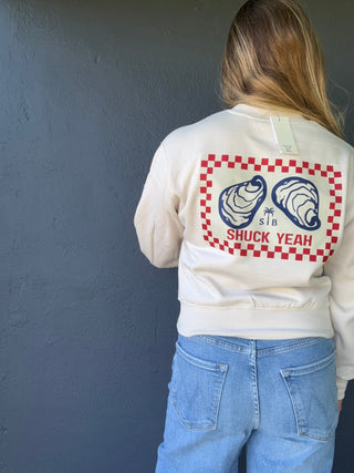 Shucks Yeah Crew Sweatshirt - The Salty BabeFleece Tops