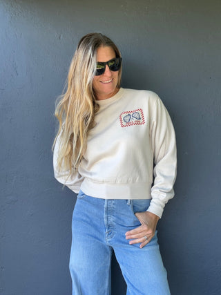 Shucks Yeah Crew Sweatshirt - The Salty BabeFleece Tops