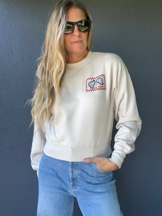 Shucks Yeah Crew Sweatshirt - The Salty BabeFleece Tops