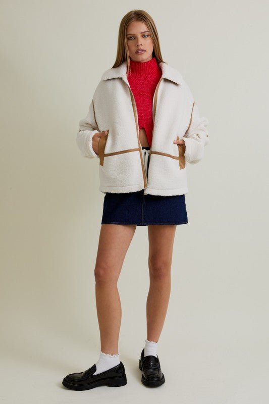 Sienna Collared Jacket - The Salty BabeJackets
