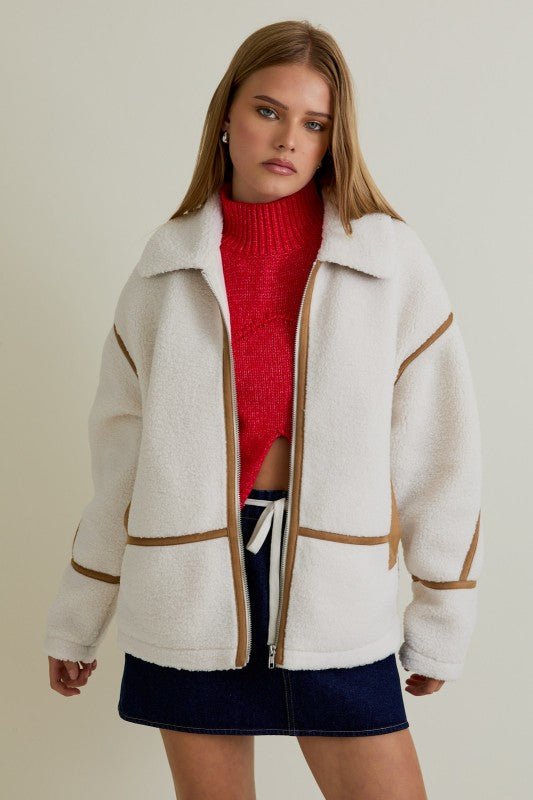 Sienna Collared Jacket - The Salty BabeJackets