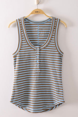 Sky Stripe Tank - The Salty BabeTank Tops