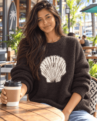 Slow Morning Sweater - Dark Brown | The Salty Babe