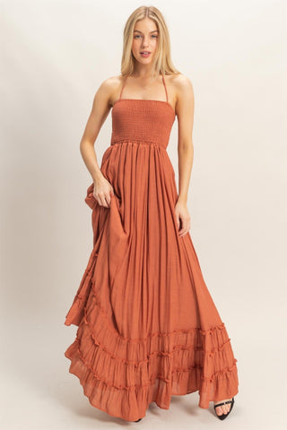 Smocked & Sassy Maxi Dress - The Salty BabeDresses