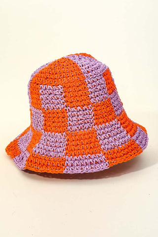 Soleil Checkered Bucket Hat - The Salty BabeHats